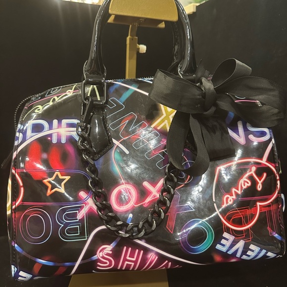 Aldo Handbags - Aldo Multicolor Neon Print Satchel